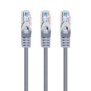 AVIVE 고급형 UTP 2m CAT6 랜선 케이블, GREY, 3개