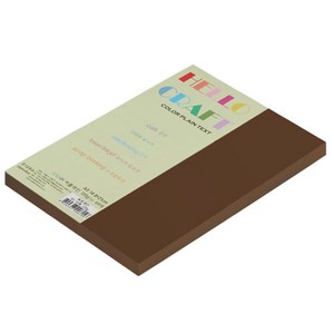 뉴씨플레인 종이문화 친환경 양면색상지 No26 밤색 100p, 1개