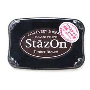 StazOn 츠키네코 유성스탬프 잉크 글래스용 SZ-41, Timbe Bown, 1개