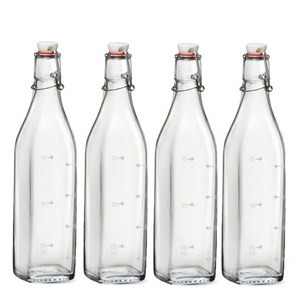 미르 국산 눈금 사각 스윙오일병, 500ml, 4개