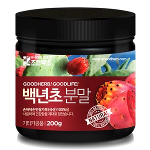 조은약초 백년초 분말, 1개, 200g