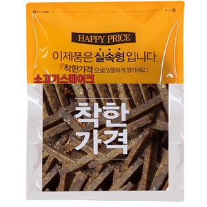 셰프시리즈 반려견 져키 대용량 300g, 소고기스테이크, 1개