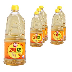 오뚜기 2배 양조식초, 1.5L, 6개