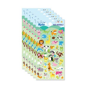 쁘띠팬시 MINI ANIMAL da5278, 혼합 색상, 6개