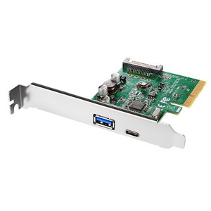 넥스트 USB 3.1 Gen2 Type C + Type A PCI Expess 확장카드 NEXT-323TCA, 1개