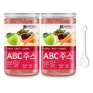 부영한방약초 풋사과 비트 당근 ABC주스 분말 170g x 2p + 계량 스푼 세트, 2개