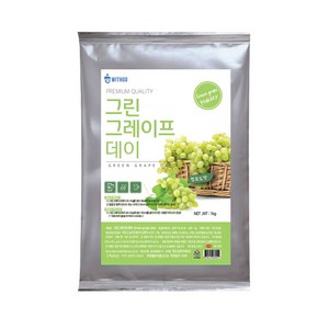 위드고 그린 그레이프 데이 청포도 에이드 파우더, 1kg, 1개입, 1개