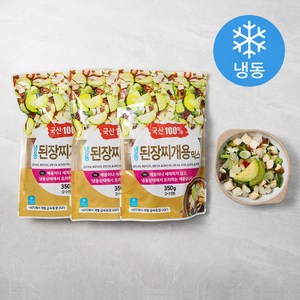 그린피아 냉동 된장찌개용 믹스 (냉동), 350g, 3개