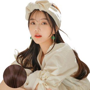 가발나라 U자형 레이어 C컬펌 오픈반가발 + 엑스트라피스 2p + 가발빗 + 꼬리빗 + 악어핀 세트, 레드브라운, 1세트