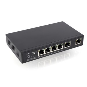 넥스트 4포트 POE 2TP 스위칭허브 60W, NEXT-POE6006GF-60, 1개