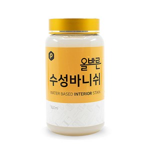 페인트인포 올바른 수성 바니쉬 500ml 반광, 1개