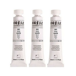 신한화구 한국화물감 301 호분 3p, 50ml, 1색