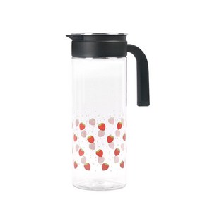 핫콤 트라이탄 스텐 냉장고 물병, 딸기, 1800ml, 1개