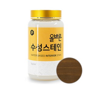 페인트인포 올바른 수성 스테인 500ml, 613 엔틱, 1개