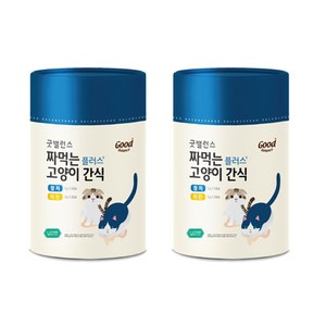 굿밸런스 고양이 짜먹는 간식 플러스 60p, 혼합맛(참치/치킨), 12g, 2세트