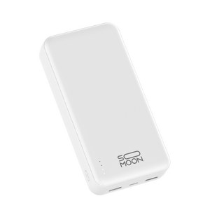 소문 휴대용 대용량 보조배터리 20000mAh 5Pin C타입 하이브리드, SP-C200, 화이트