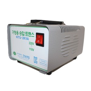 한일공업 가정용 승압 트랜스 220V, 1개