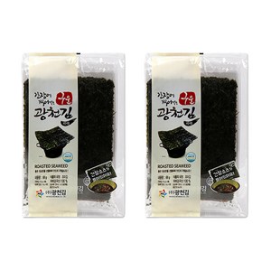 광천김 간장에 찍어먹는 구운 파래 전장김 10g x 3p + 간장소스 6g x 6p, 2세트, 132g