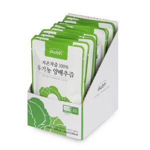 디더블유비에이치 저온착즙 100% 유기농 양배추즙, 100ml, 10개