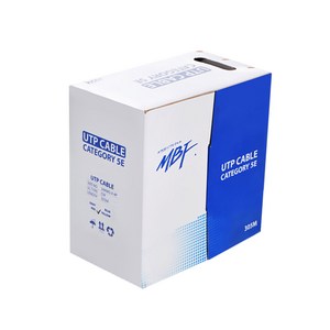 엠비에프 C5E305BK CAT.5E 옥외용 랜케이블 305m, 블랙, 1개