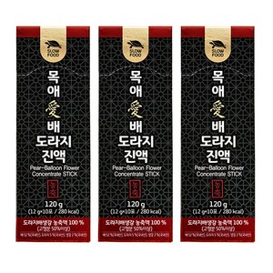 슬로푸드 목애 배도라지 진액 10p 선물 세트, 120g, 3개