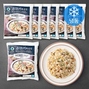 청정원 호밍스 소고기 볶음밥 (냉동), 210g, 8개