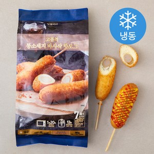 잇퀄리티 고품격 통소세지 바사삭 핫도그 (냉동), 90g, 4개