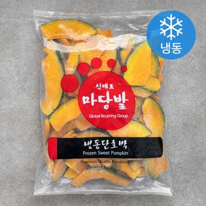 마당발 단호박 슬라이스 (냉동), 1kg, 1개