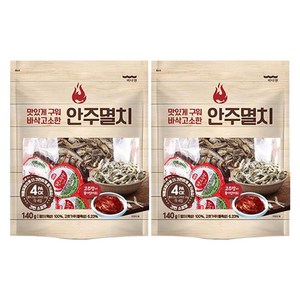 바다원 간편한 구운 안주멸치+고추장, 140g, 2개