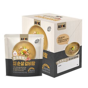 엘빈즈 한끼뚝딱 우리아이 순살 갈비탕 200g, 5개