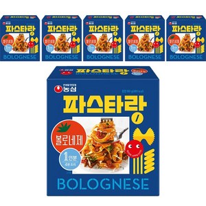 농심 파스타랑 볼로네제, 6개, 180g