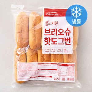 풀무원 풀스키친 브리오슈 핫도그번 10개 (냉동), 450g, 1개