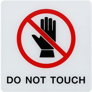 편스토어 생활문구 안내 표지판 타입3, 1개, DO NOT TOUCH