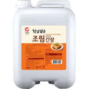 대상 청정원 햇살담은 자연숙성 조림 간장, 15L, 1개