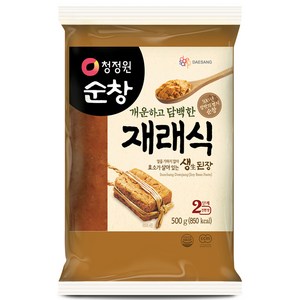 청정원순창 개운하고 담백한 재래식 생된장, 1개, 500g