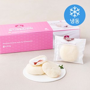 수라당 카스테라 딸기 크림 찹쌀떡 (냉동), 40g, 8입