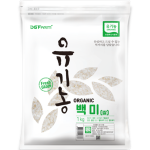 대구농산 2024년산 햅쌀 유기농 백미, 1kg, 1개