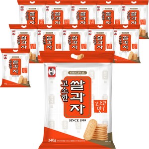 미왕 고소한 쌀과자, 240g, 12개