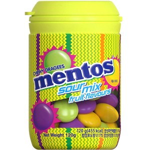 멘토스 사워믹스 바틀, 120g, 1개