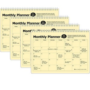 아이비스코리아 PP먼슬리 플래너 12287 4p, 연노랑
