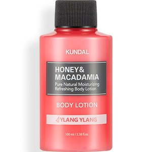 쿤달 허니 앤 마카다미아 퓨어 바디로션 미니어처 일랑일랑향, 100ml, 1개