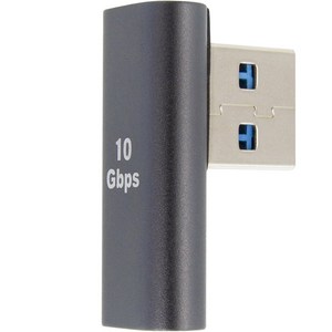 솔탑 USB C타입 데이터 전송 변환컨버터 90도 측면 꺾임젠더 10Gbps 어댑터 SOLTOP-1333, 혼합색상, 1개