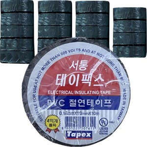 서통 테이팩스 전기 절연테이프 19mm x 10M, 20개