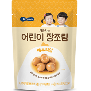 베베쿡 처음먹는 장조림, 100g, 1개, 메추리알