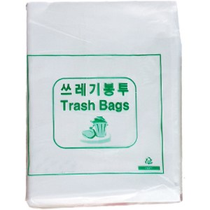 크린메이트 배접 비닐봉투 흰색 20p, 80L, 1개