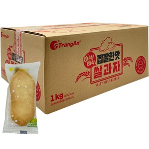 짱안 아삭바삭 짭짤한맛 쌀과자, 1kg, 1박스