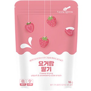 리틀스푼 동결건조 요거트 스낵 요거랑 딸기, 딸기맛, 16g, 1개