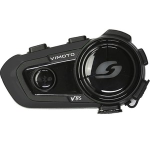 Vimoto 헬멧 전용 헤드셋 오토바이블루투스, V8s, 블랙