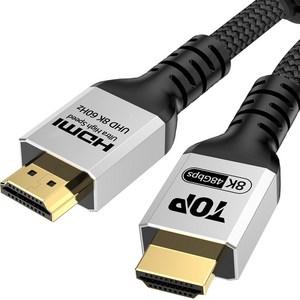 HDTOP HDMI V2.1 QR 인증 Ulta High Speed 8K 케이블 HT-3C042, 1개, 2m