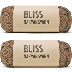 니뜨 블리스실 50g, 346 모카, 2개